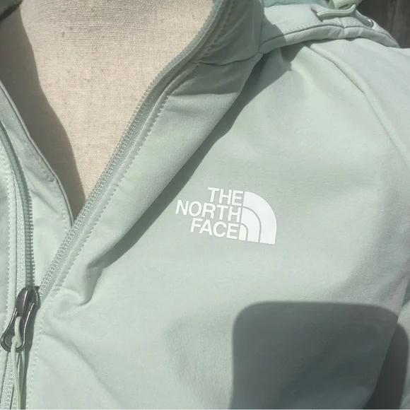 Mint Green North Face Rain Jacket - Picture 3 of 7